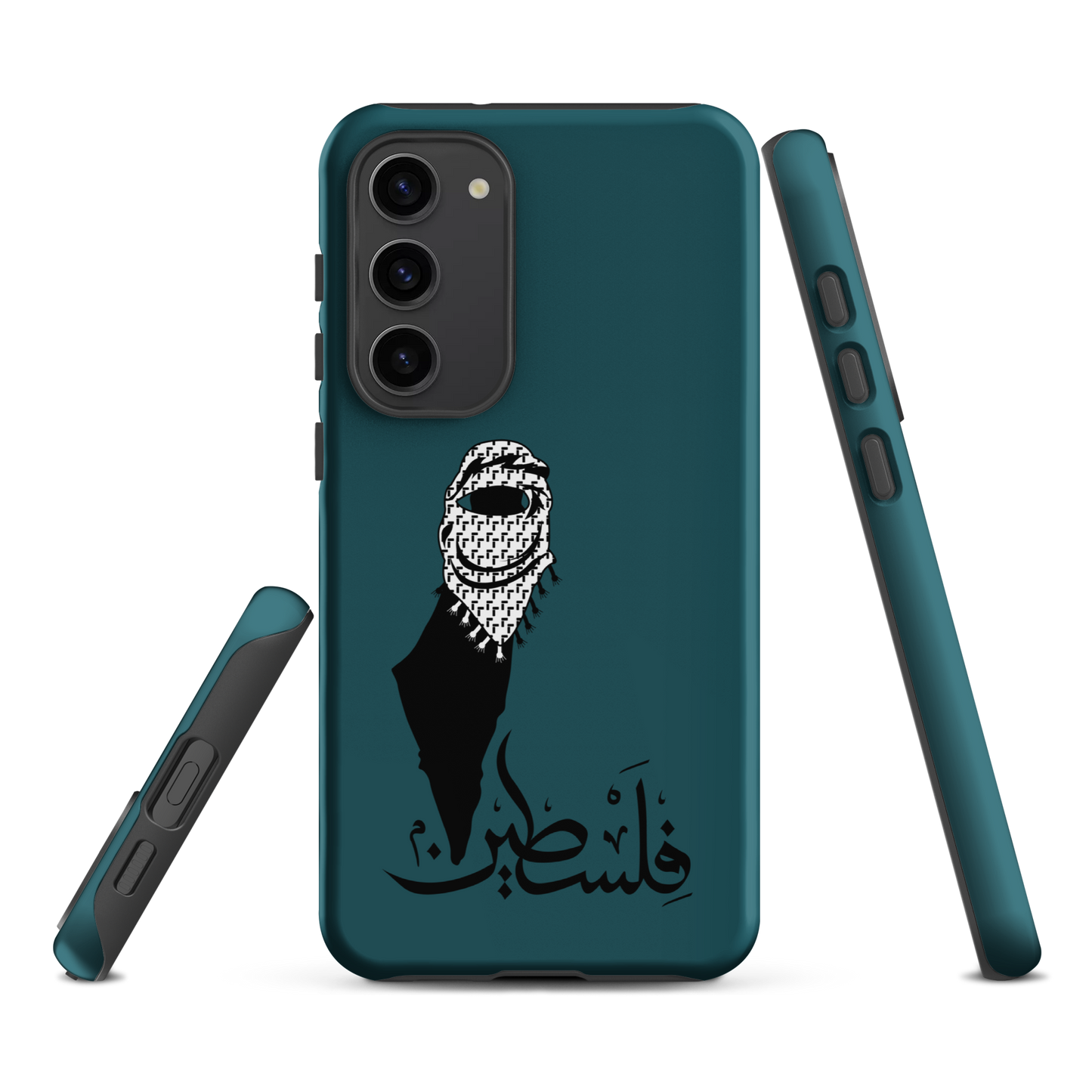 Palestine Kuffieh Map Teal Samsung Tough Cover