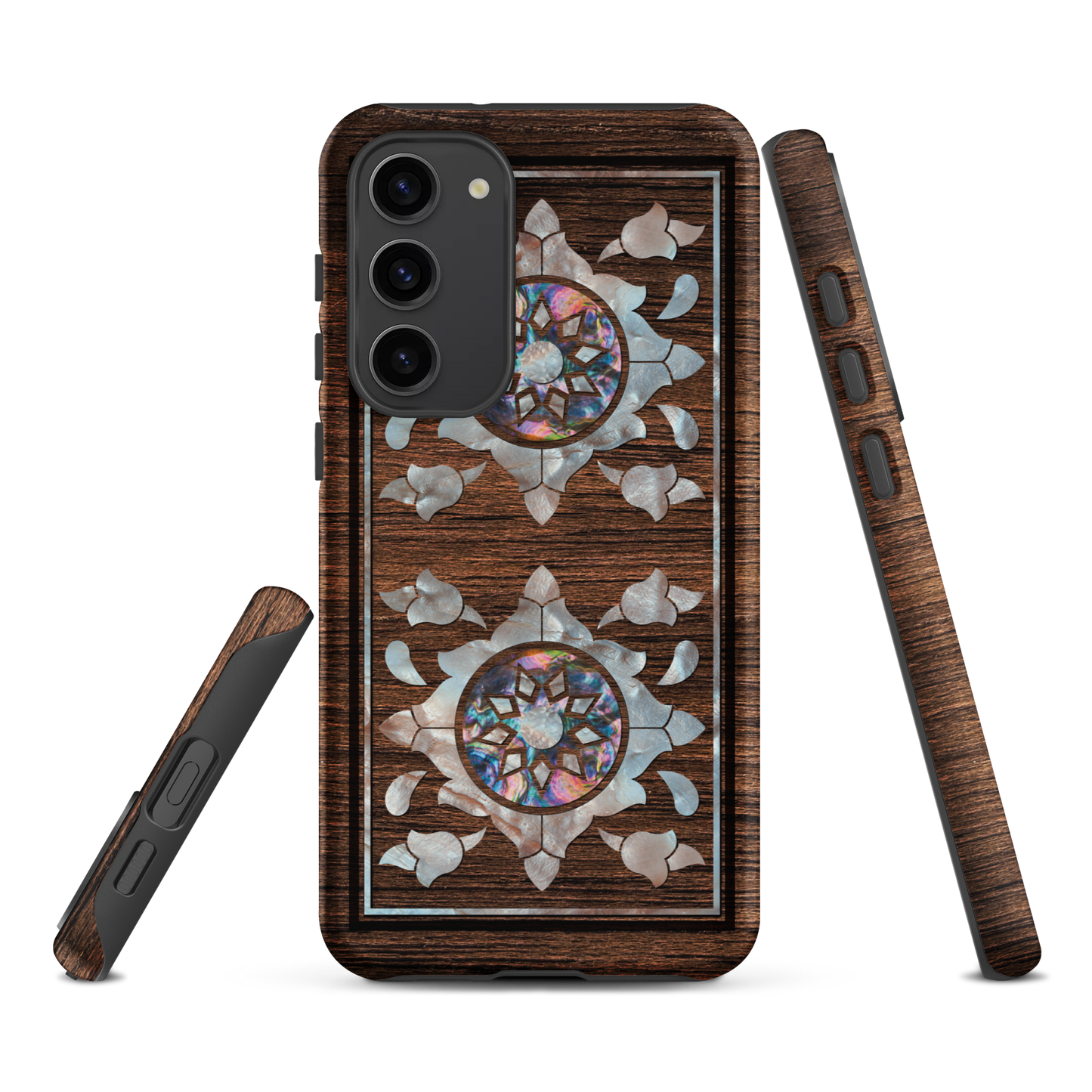 Syrian Mozaic Arabesque Floral Pearl Samsung Tough Cover