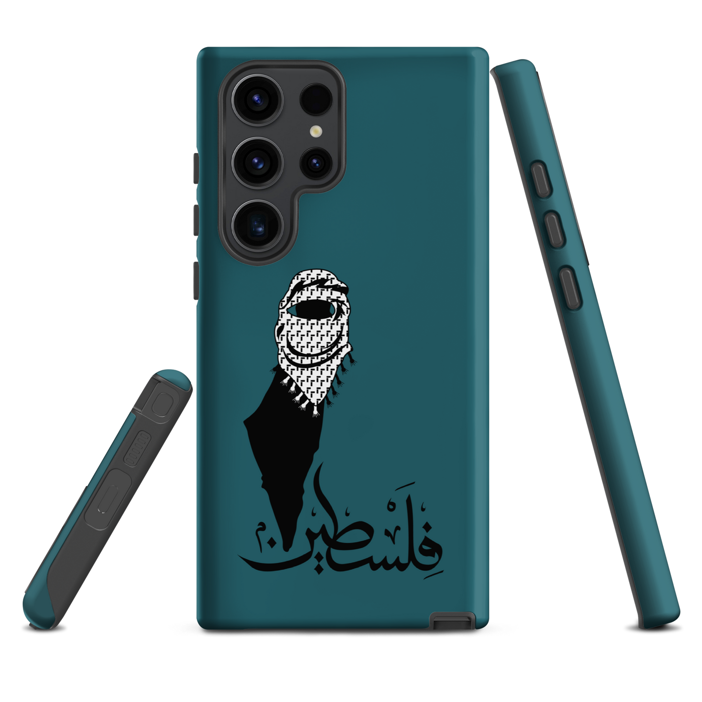 Palestine Kuffieh Map Teal Samsung Tough Cover