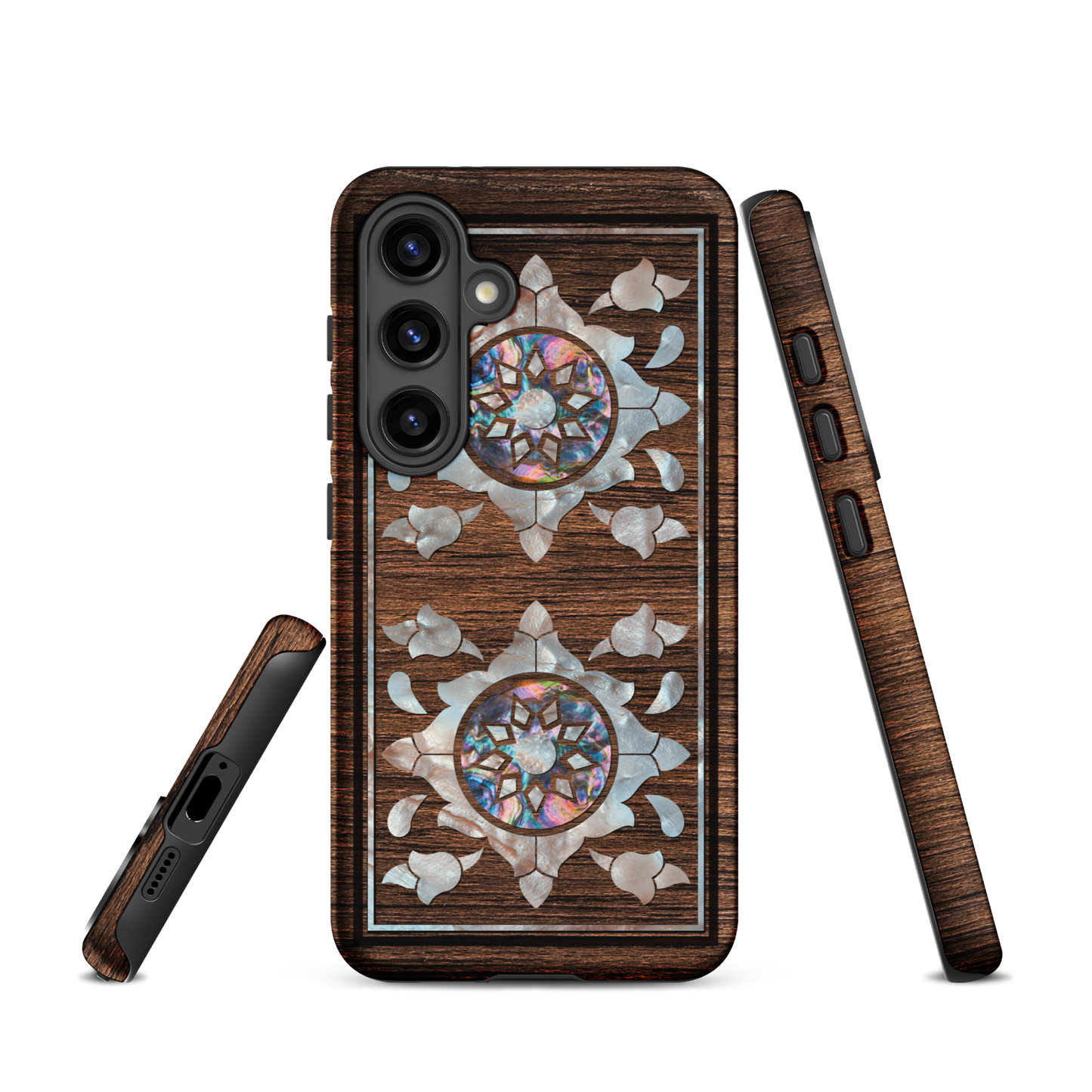 Syrian Mozaic Arabesque Floral Pearl Samsung Tough Cover