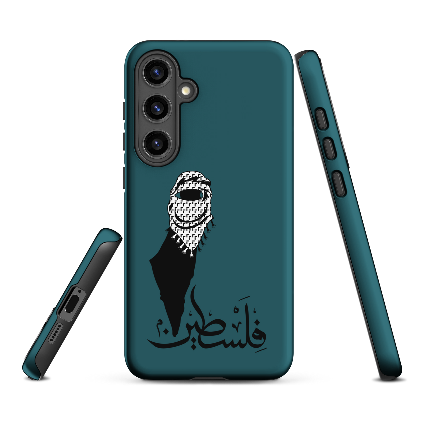 Palestine Kuffieh Map Teal Samsung Tough Cover