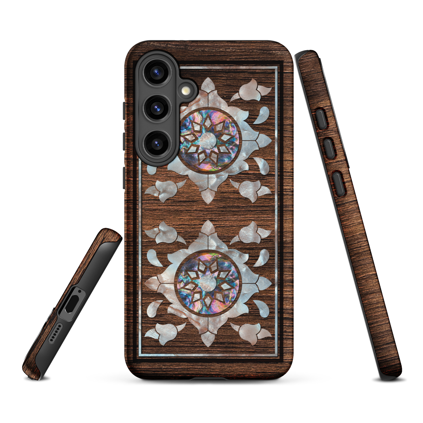 Syrian Mozaic Arabesque Floral Pearl Samsung Tough Cover