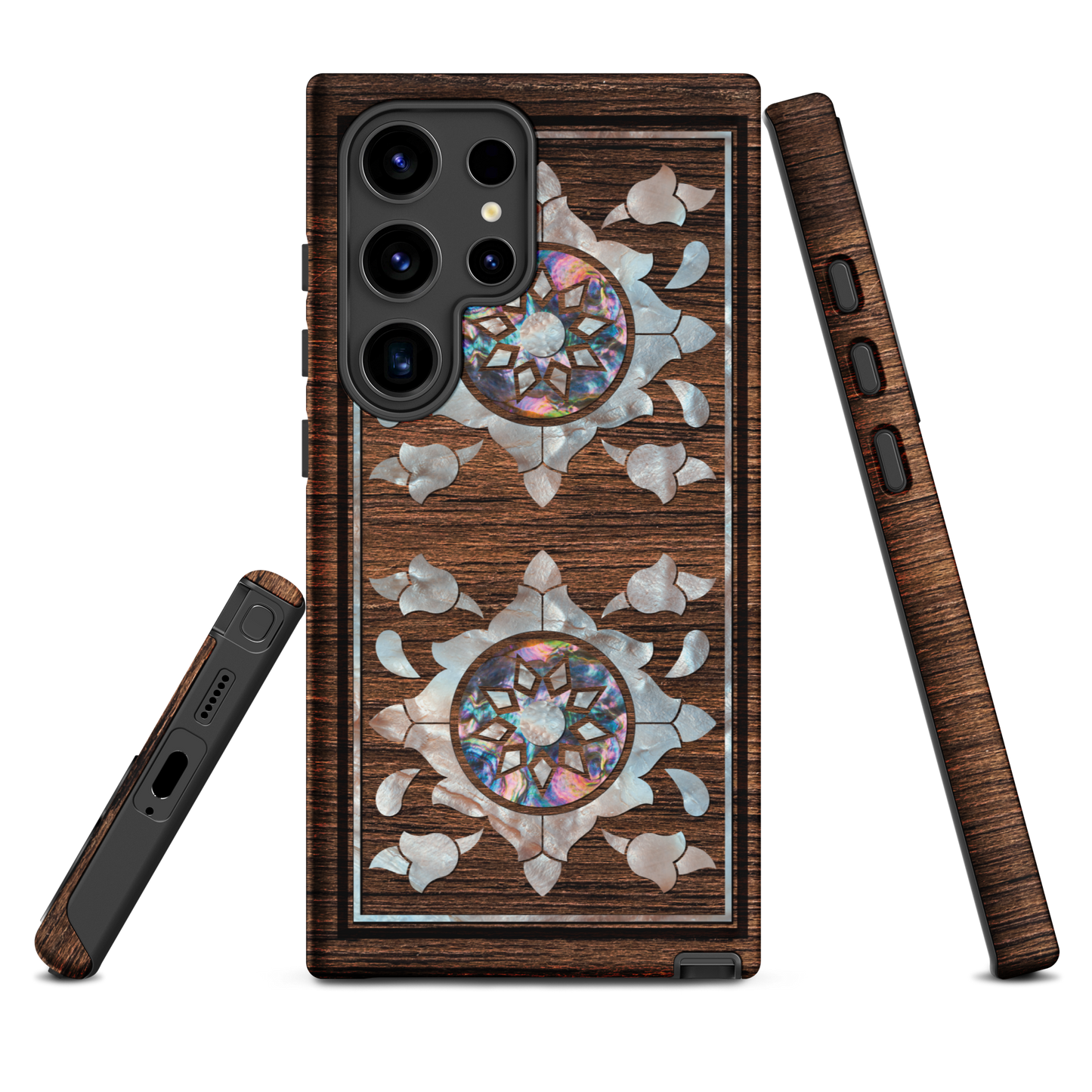 Syrian Mozaic Arabesque Floral Pearl Samsung Tough Cover