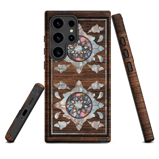 Syrian Mozaic Arabesque Floral Pearl Samsung Tough Cover