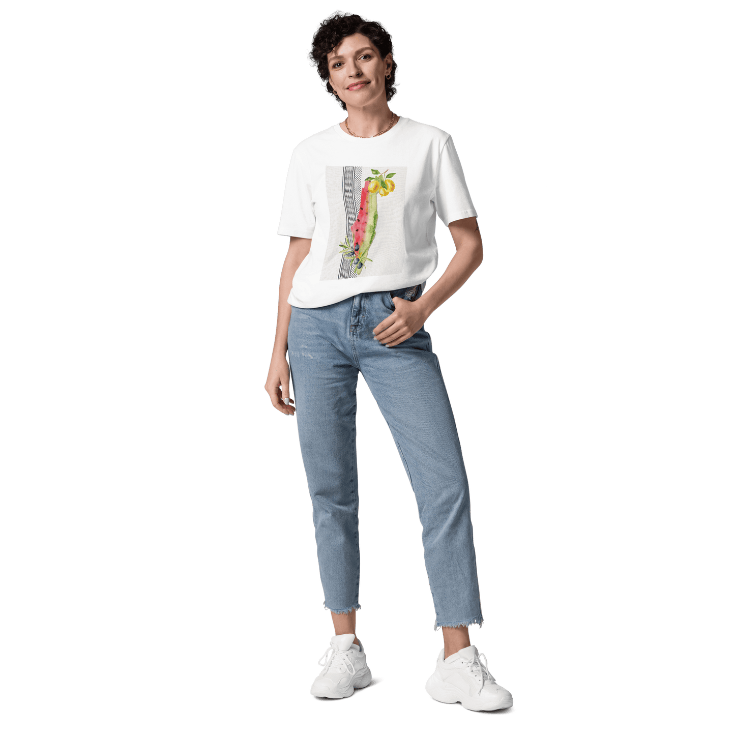 Palestine Lemon Watermelon Women Tshirt