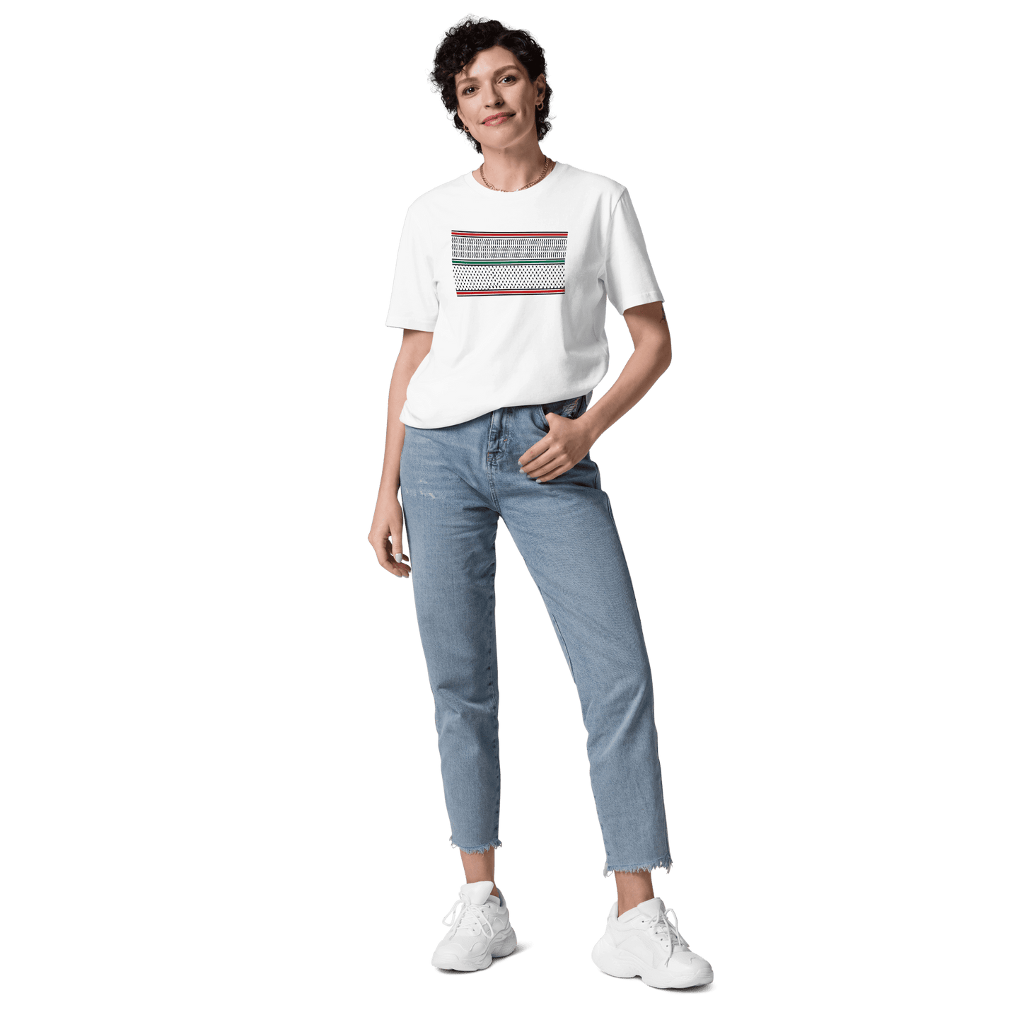 Palestine Kouffieh Scarf Women Tshirt