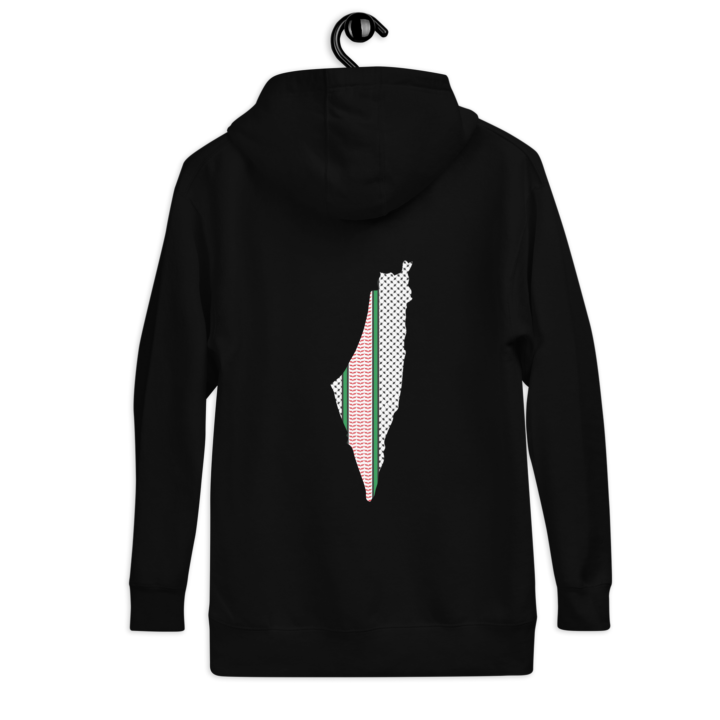 Palestine Kuffieh Map Unisex Hoodie