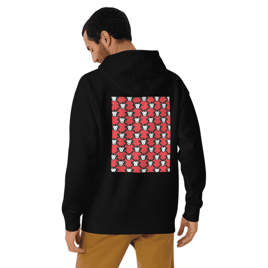 3 Monkeys Palestinian Unisex Black Hoodie