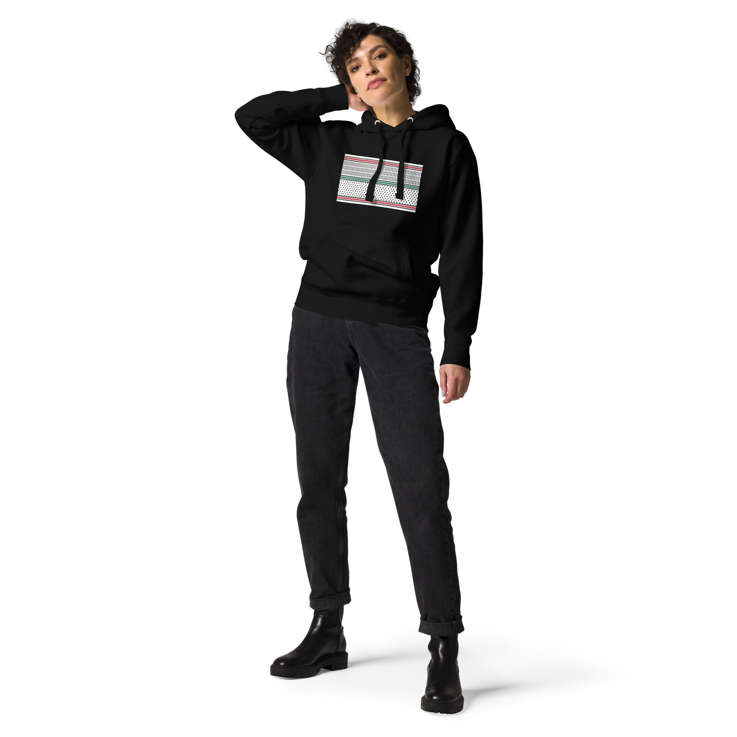 Palestine Kuffieh Map Unisex Hoodie