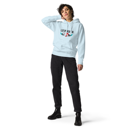 I Left My Heart In Beirut Light Blue Unisex Hoodie