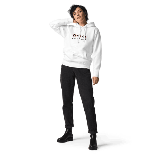 3 Monkeys Palestinian Unisex White Hoodie