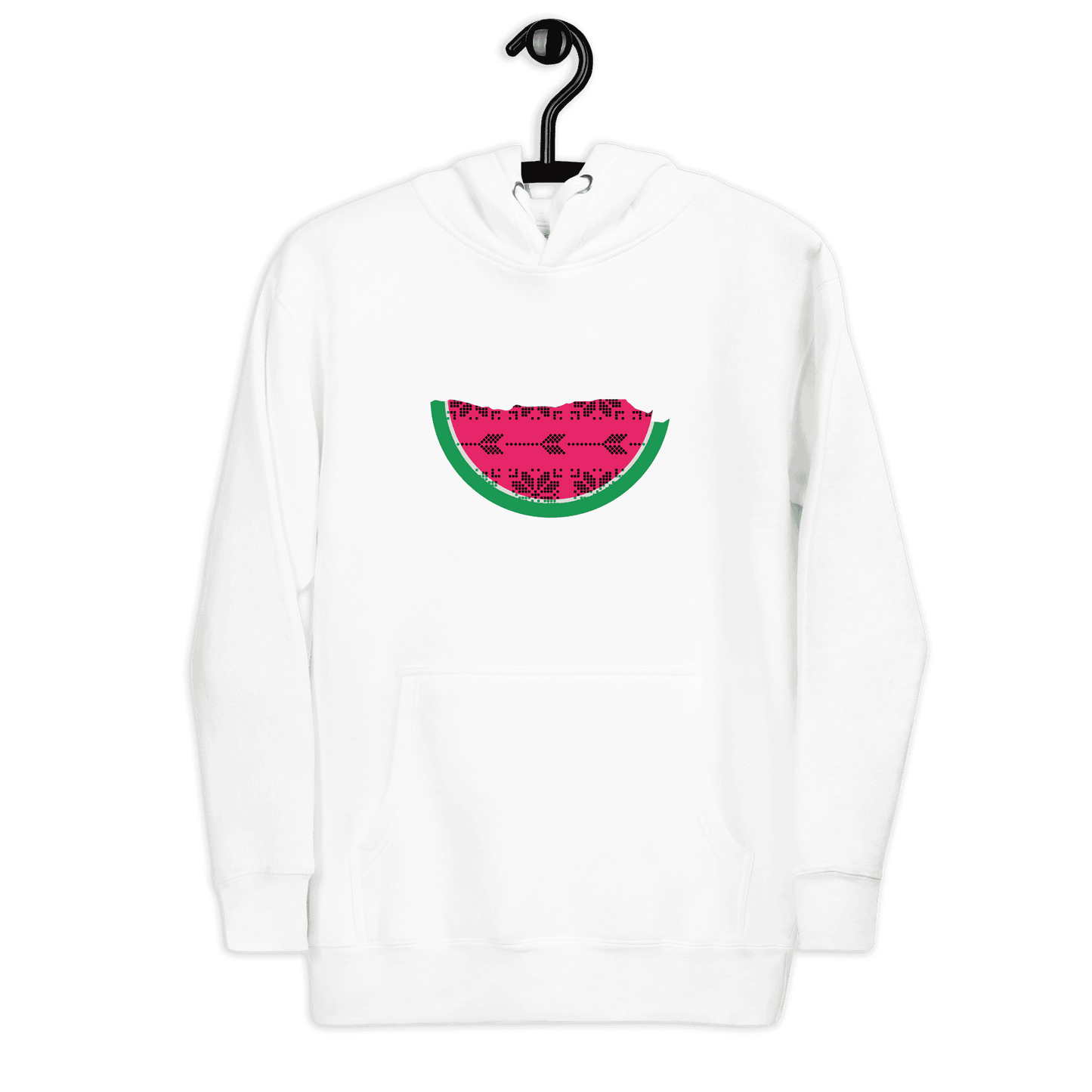 Palestine Watermelon Tatreez Map Unisex Hoodie