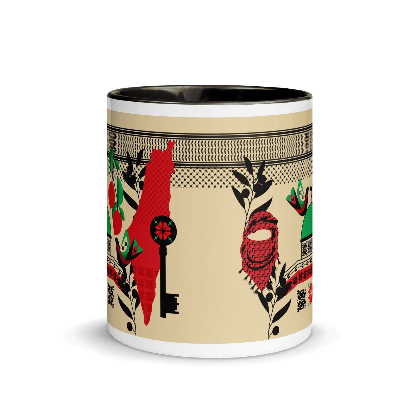 Palestine Elements Pattern Mug