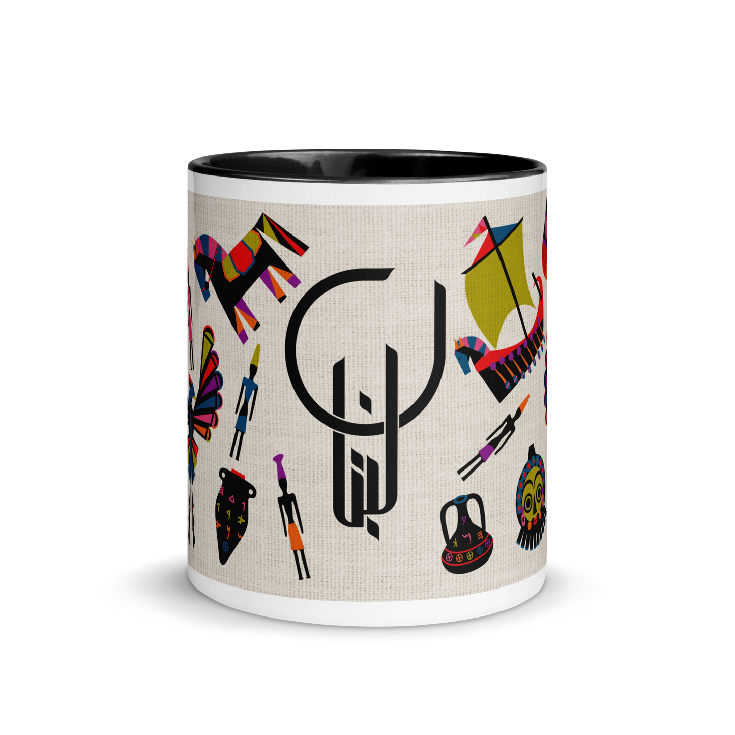 Lebanese Heritage Phoenician Pattern Mug