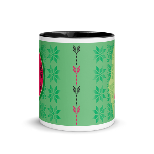 Palestinian Watermelon Tatreez Mug