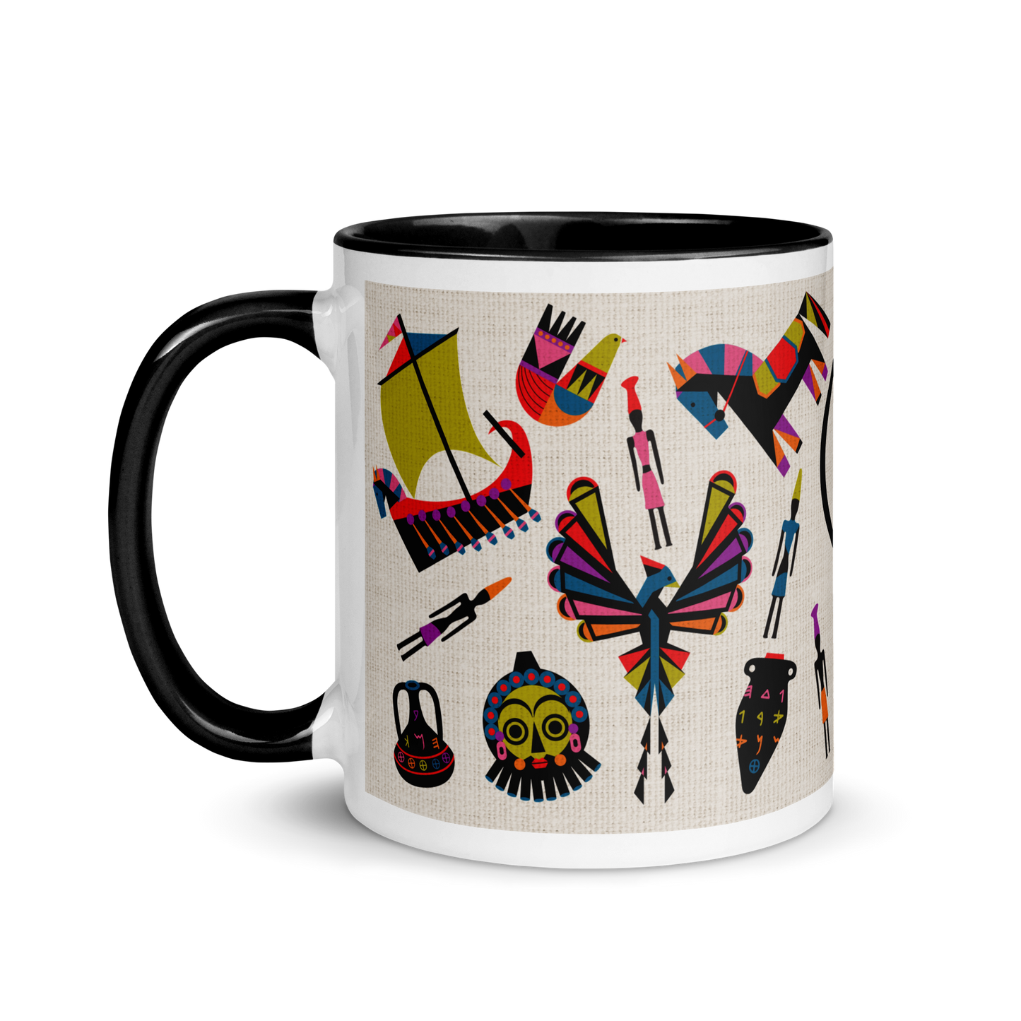 Lebanese Heritage Phoenician Pattern Mug