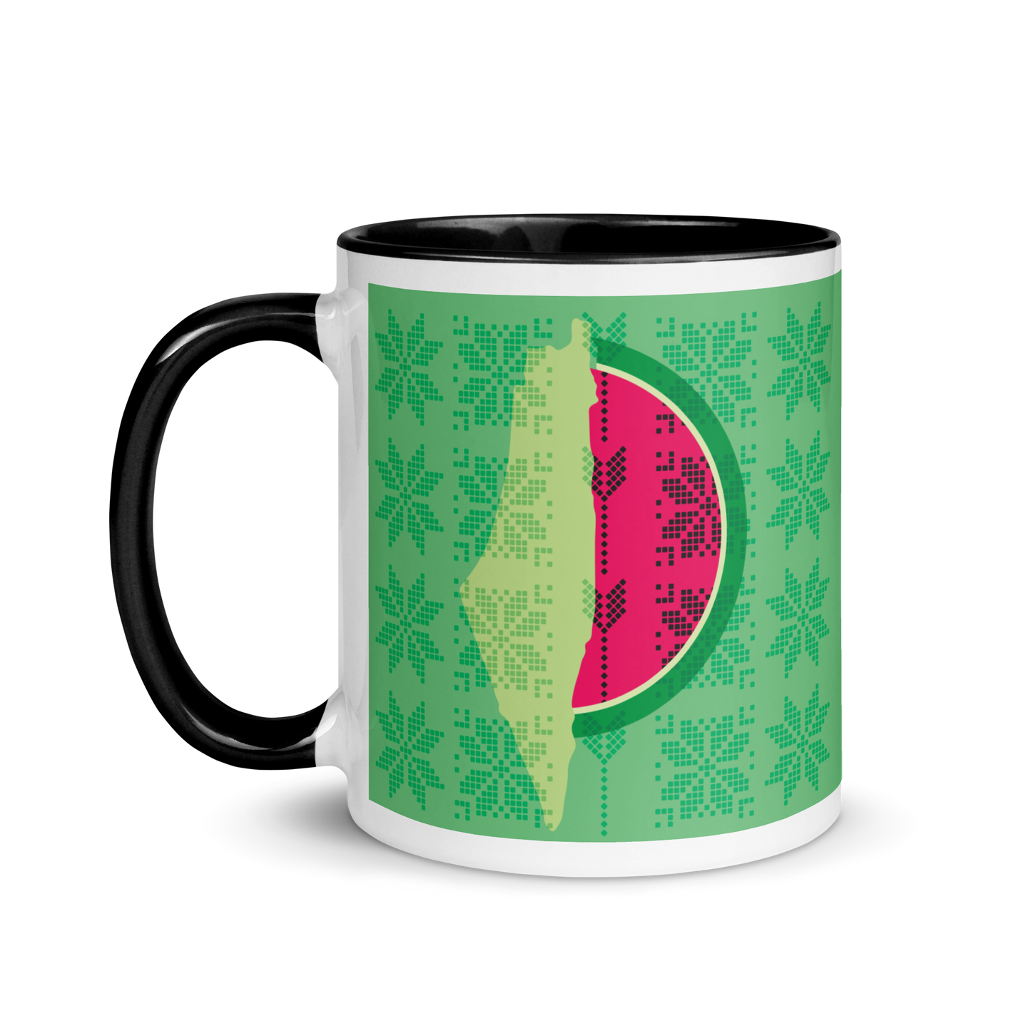 Palestinian Watermelon Tatreez Mug