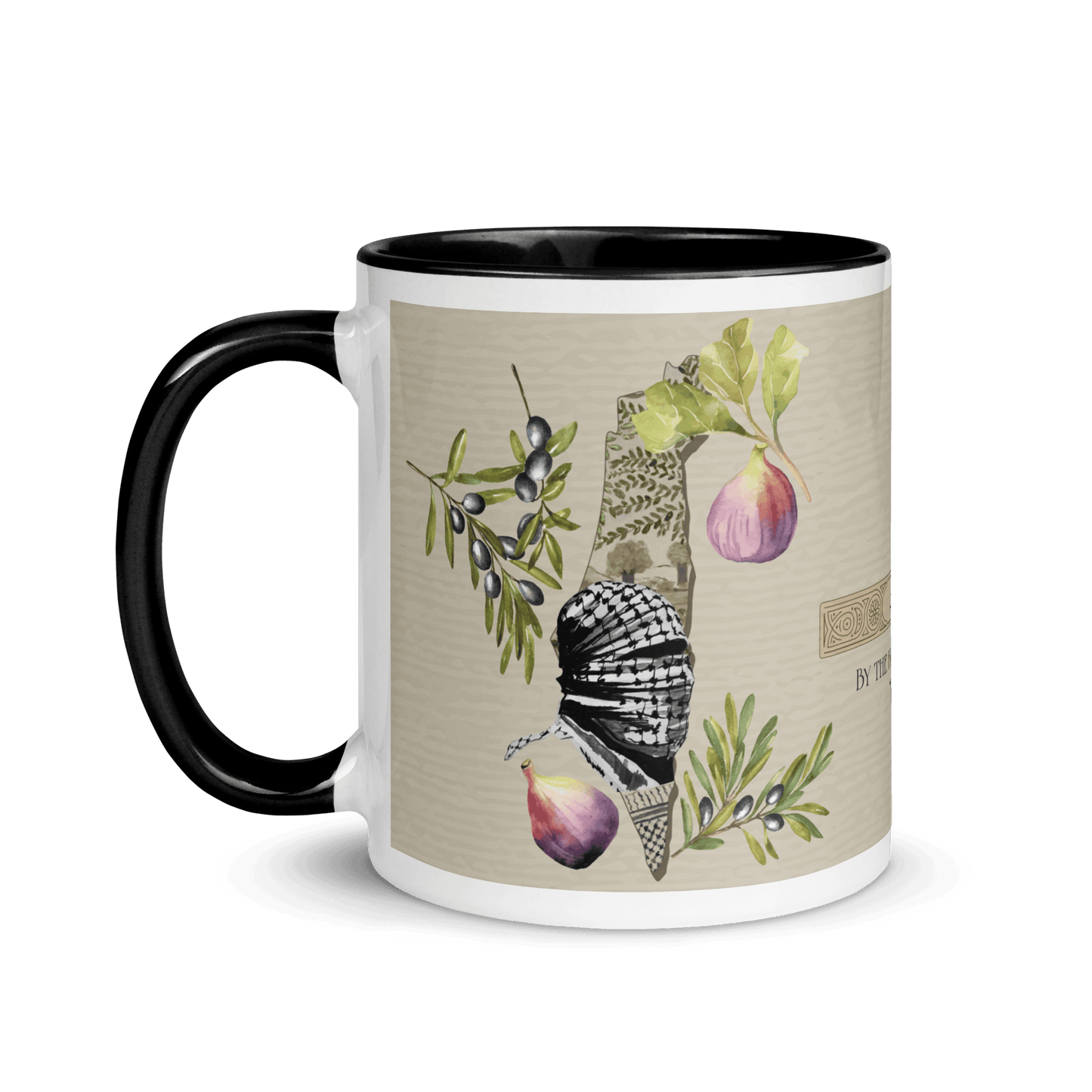 Palestine Map Olives Figs Mug