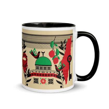 Palestine Elements Pattern Mug