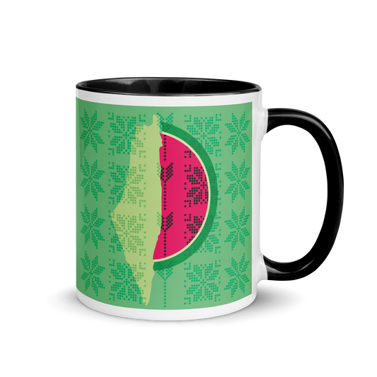 Palestinian Watermelon Tatreez Mug