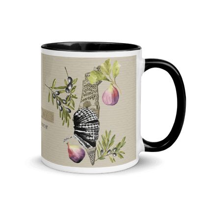 Palestine Map Olives Figs Mug