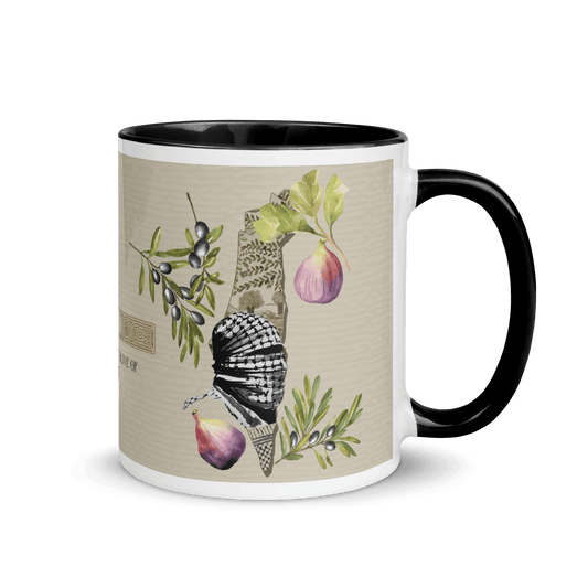 Palestine Map Olives Figs Mug