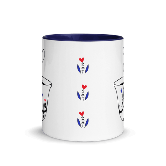 Kahwak Navy Blue Valentine Mug