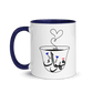 Kahwak Navy Blue Valentine Mug