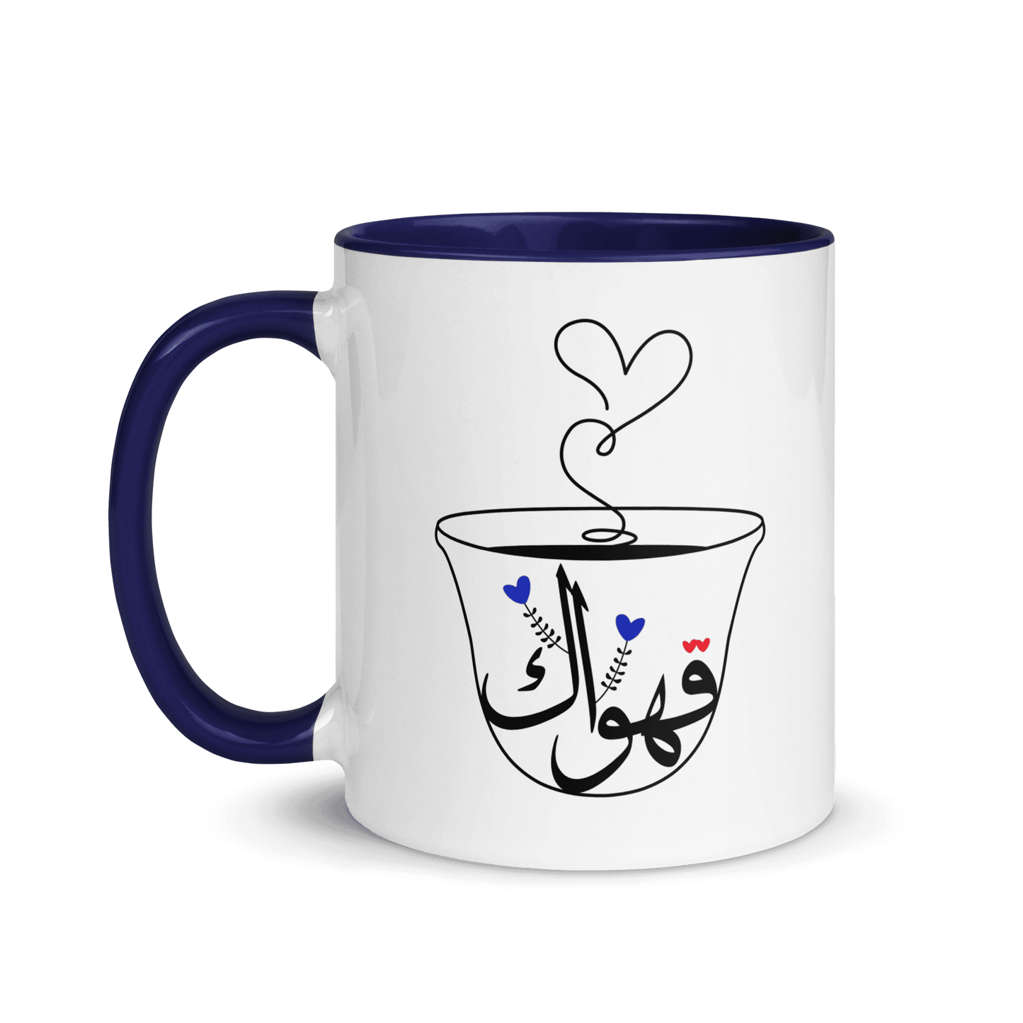 Kahwak Navy Blue Valentine Mug