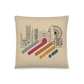 Beirut Retro Logo Cityscape Cushion