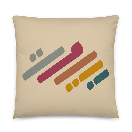 Retro Beirut Logo Cushion