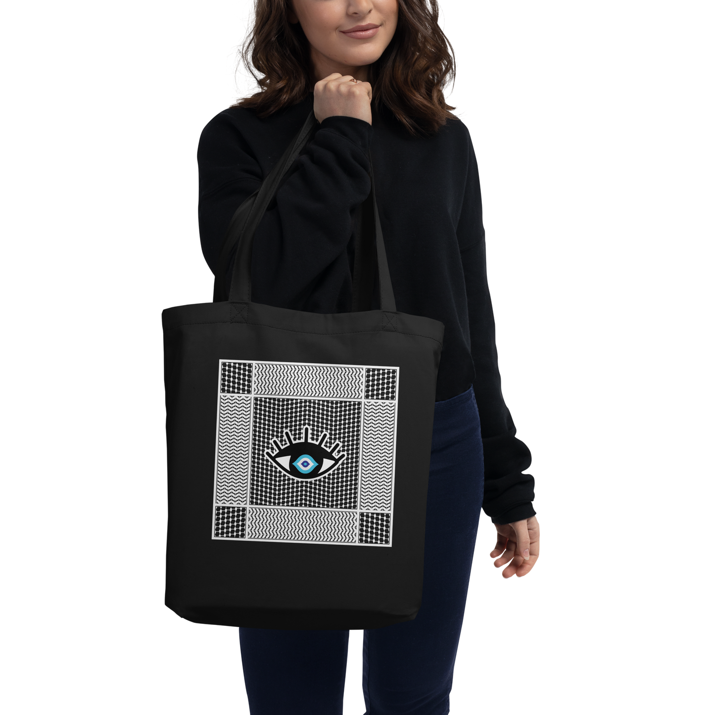 Palestinian Eye Pattern Tote Bag