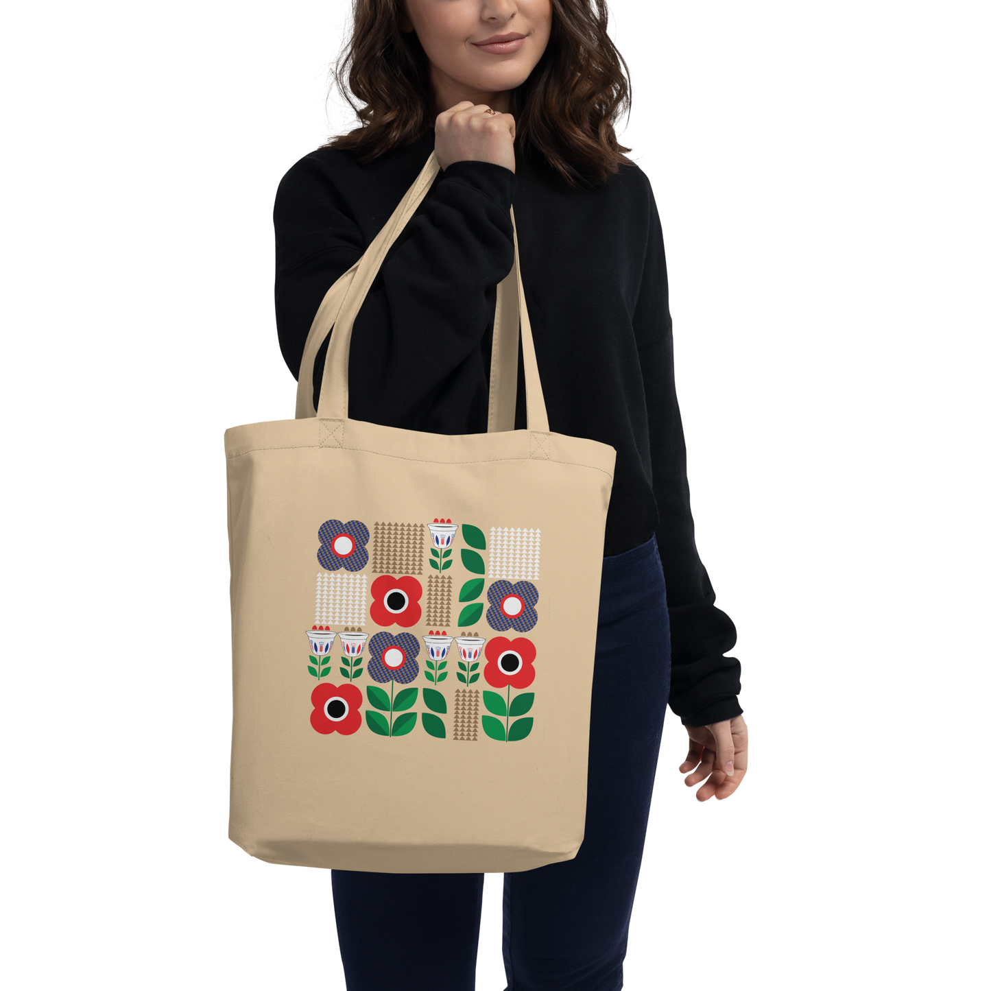 Fenjin Kahweh - Flower Pattern Tote Bag