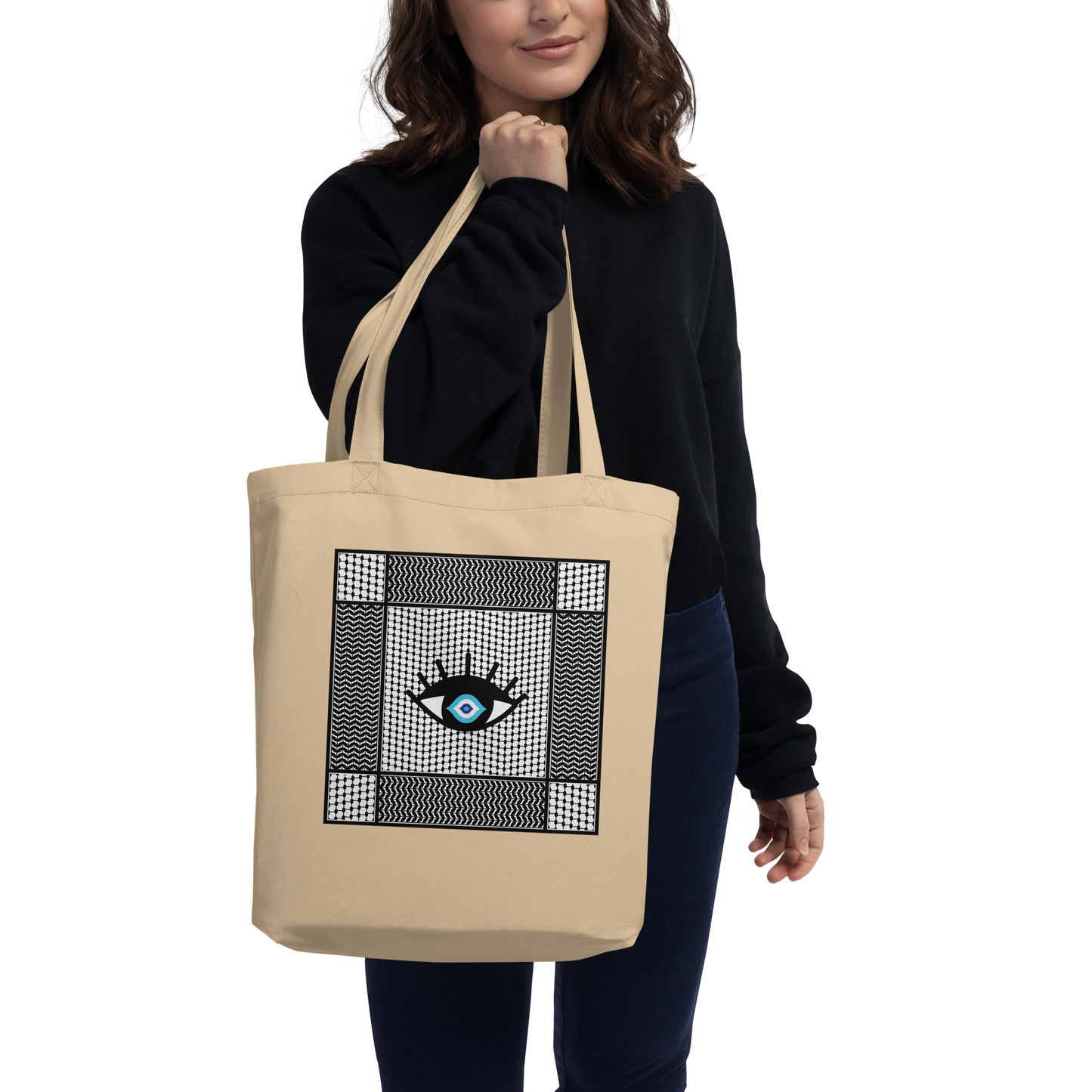 Palestinian Eye Pattern Tote Bag