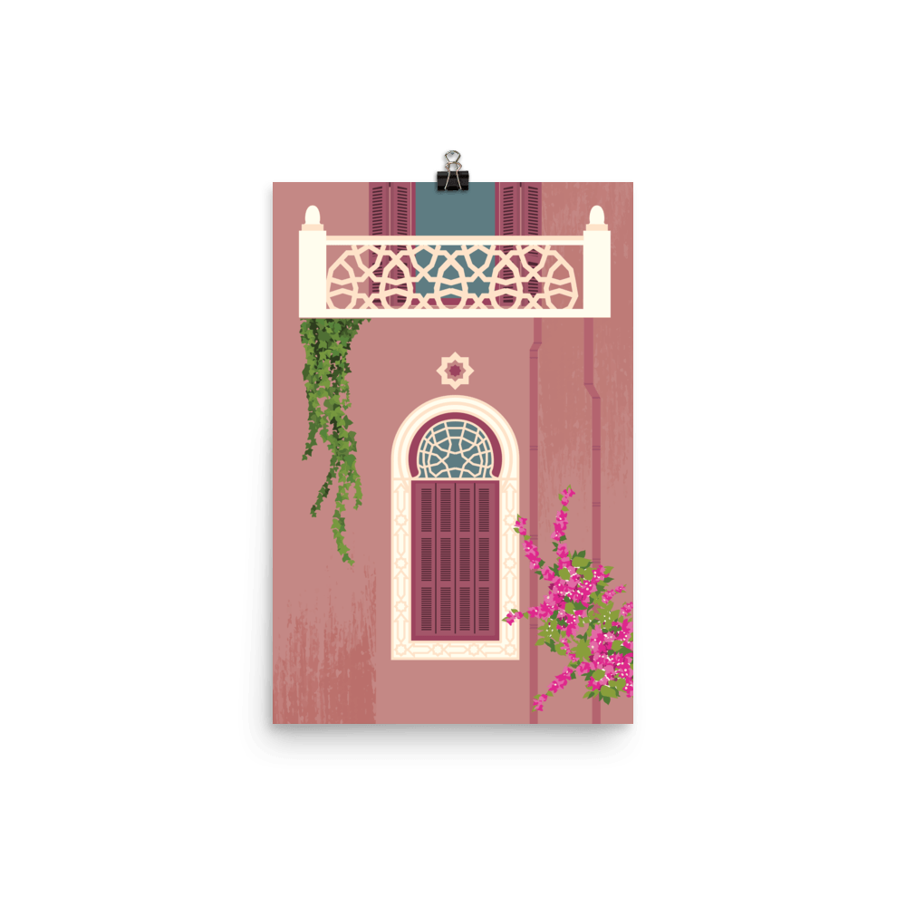 Pink Lebanese Windows Poster