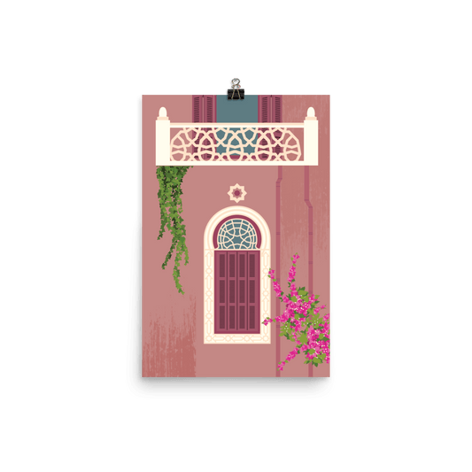 Pink Lebanese Windows Poster