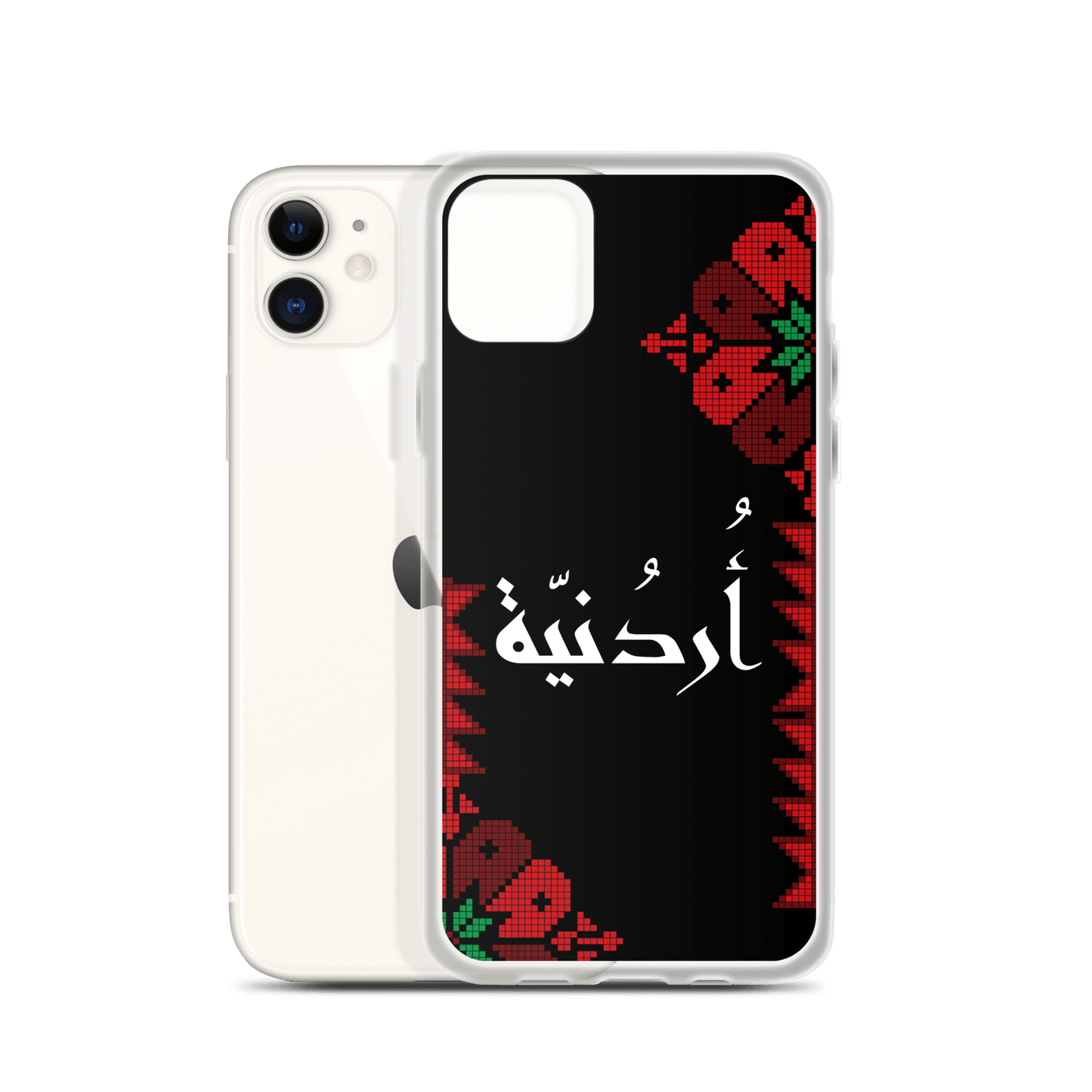 Jordan Floral Half Stitching iPhone Case