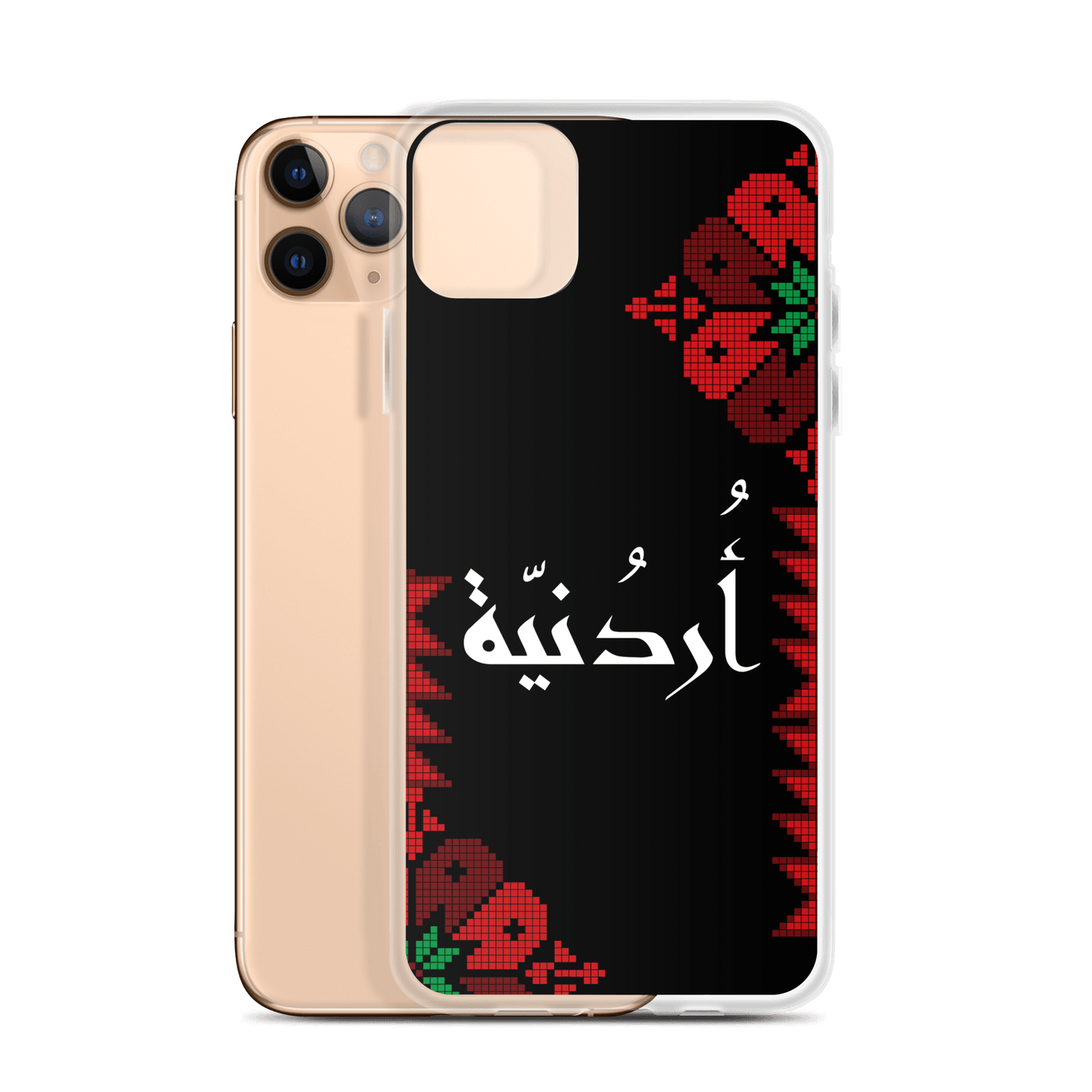 Jordan Floral Half Stitching iPhone Case