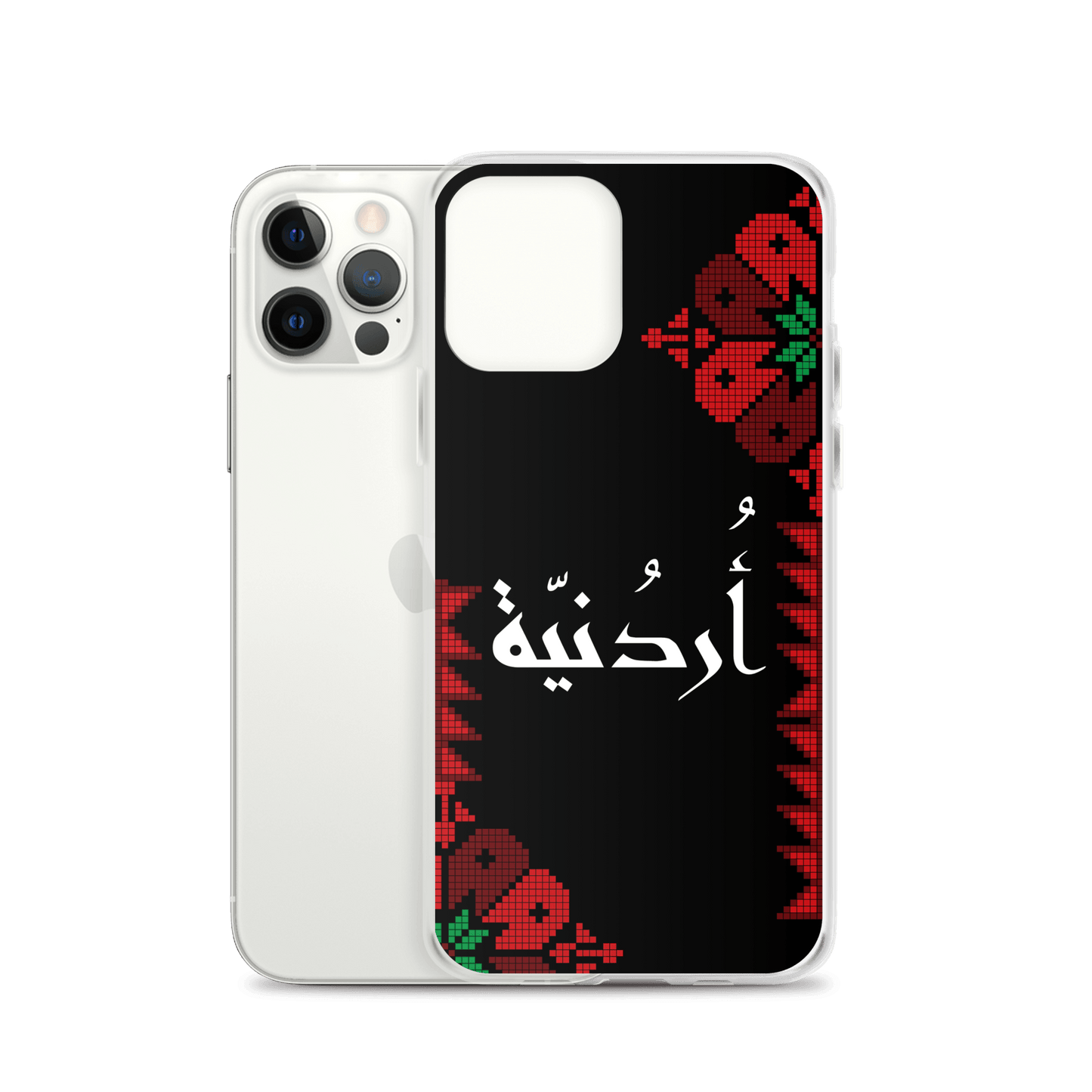 Jordan Floral Half Stitching iPhone Case