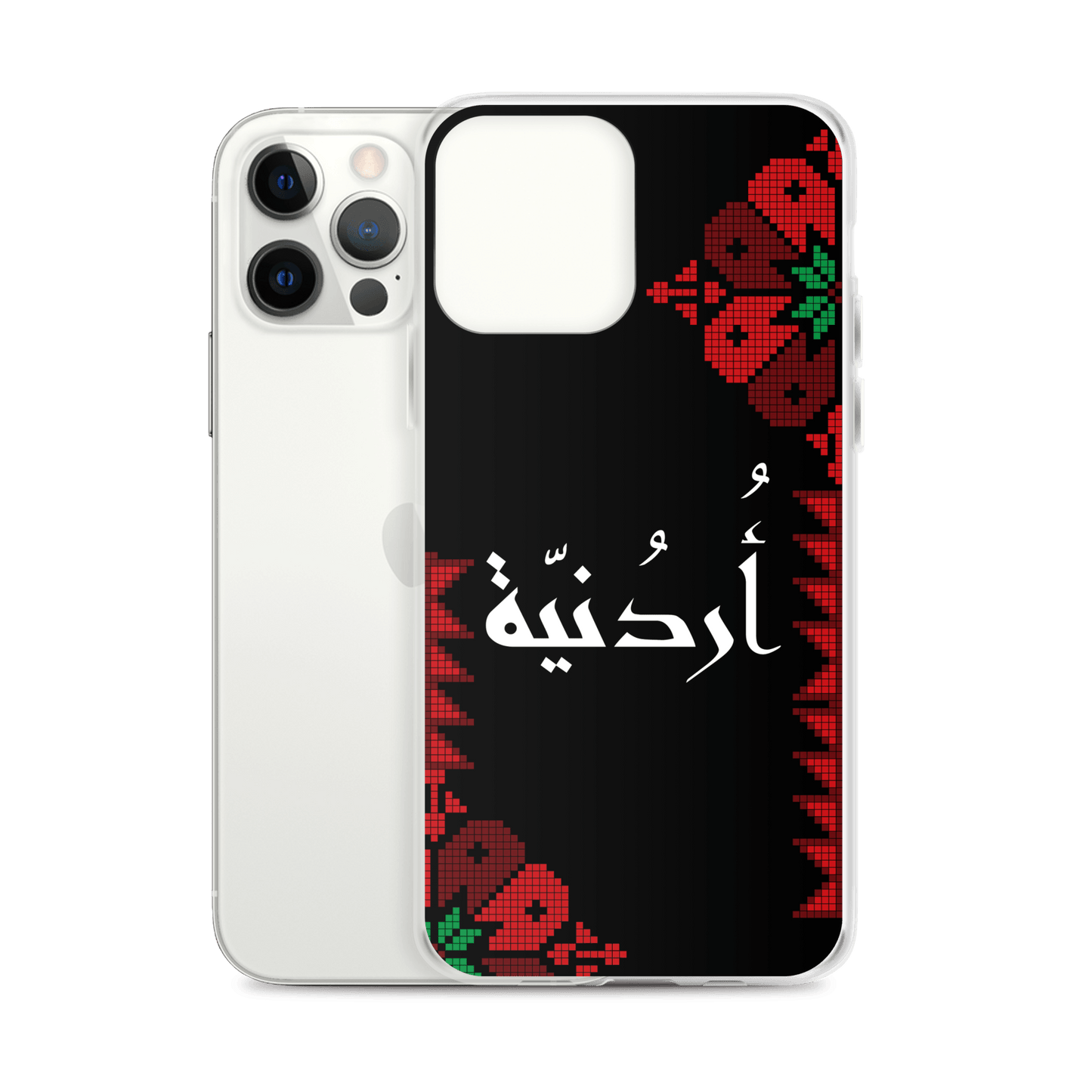 Jordan Floral Half Stitching iPhone Case