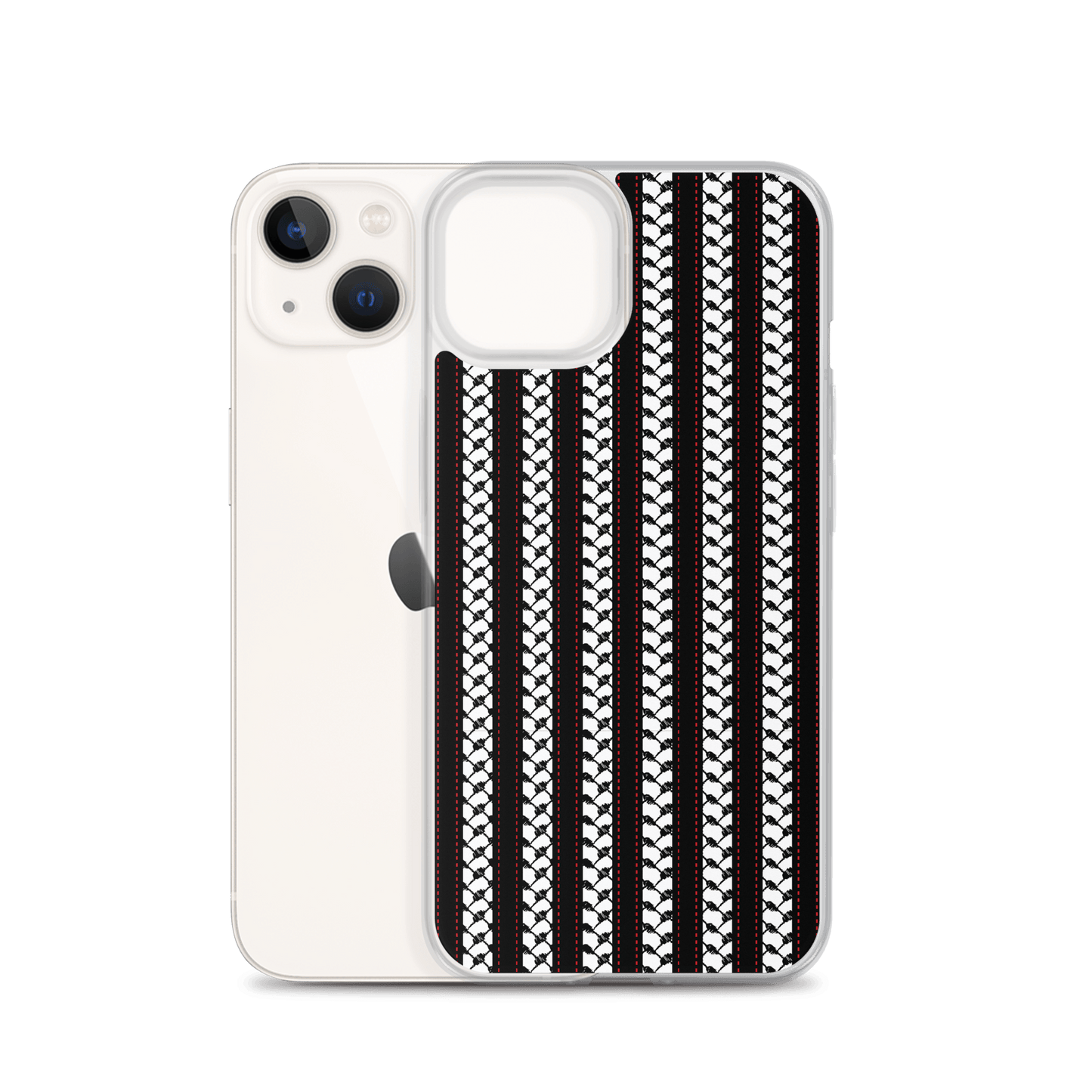 Palestine Kuffia Pattern iPhone Case