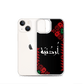Jordan Floral Half Stitching iPhone Case