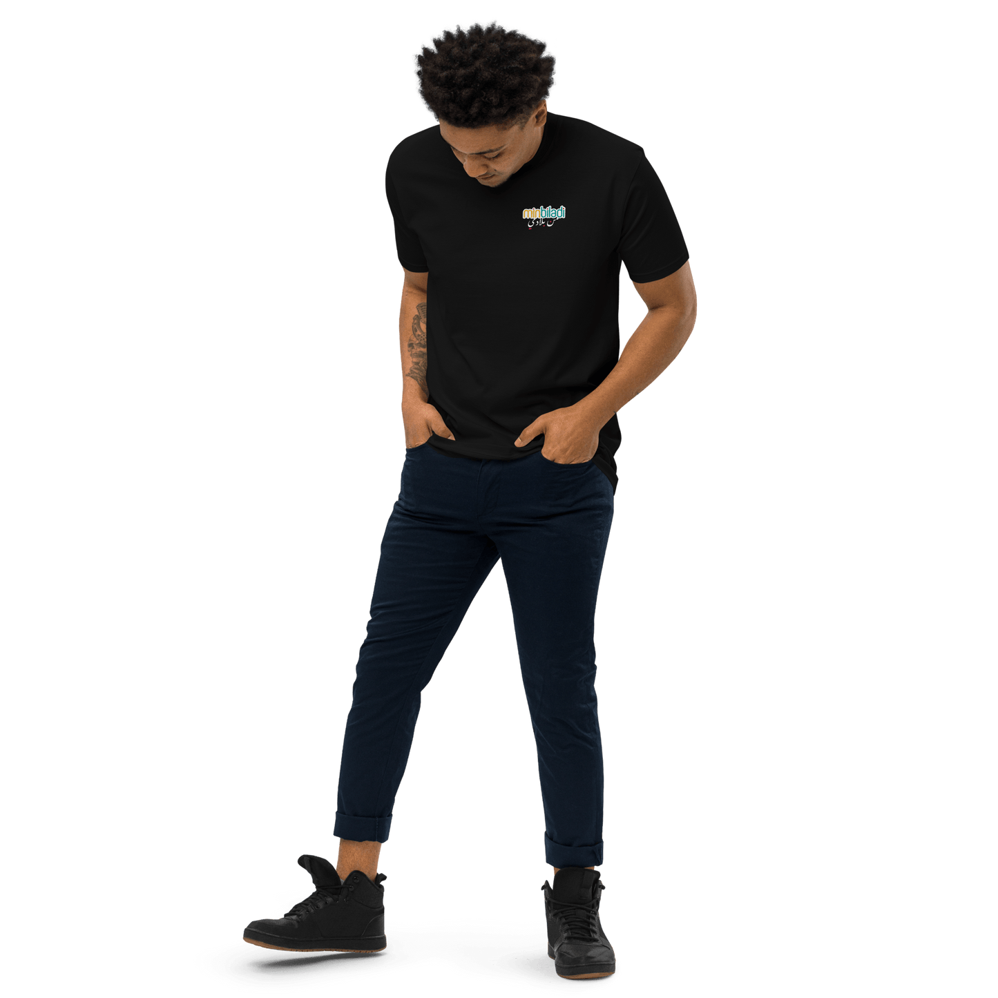 T-shirt MinBiladi Logo pour hommes