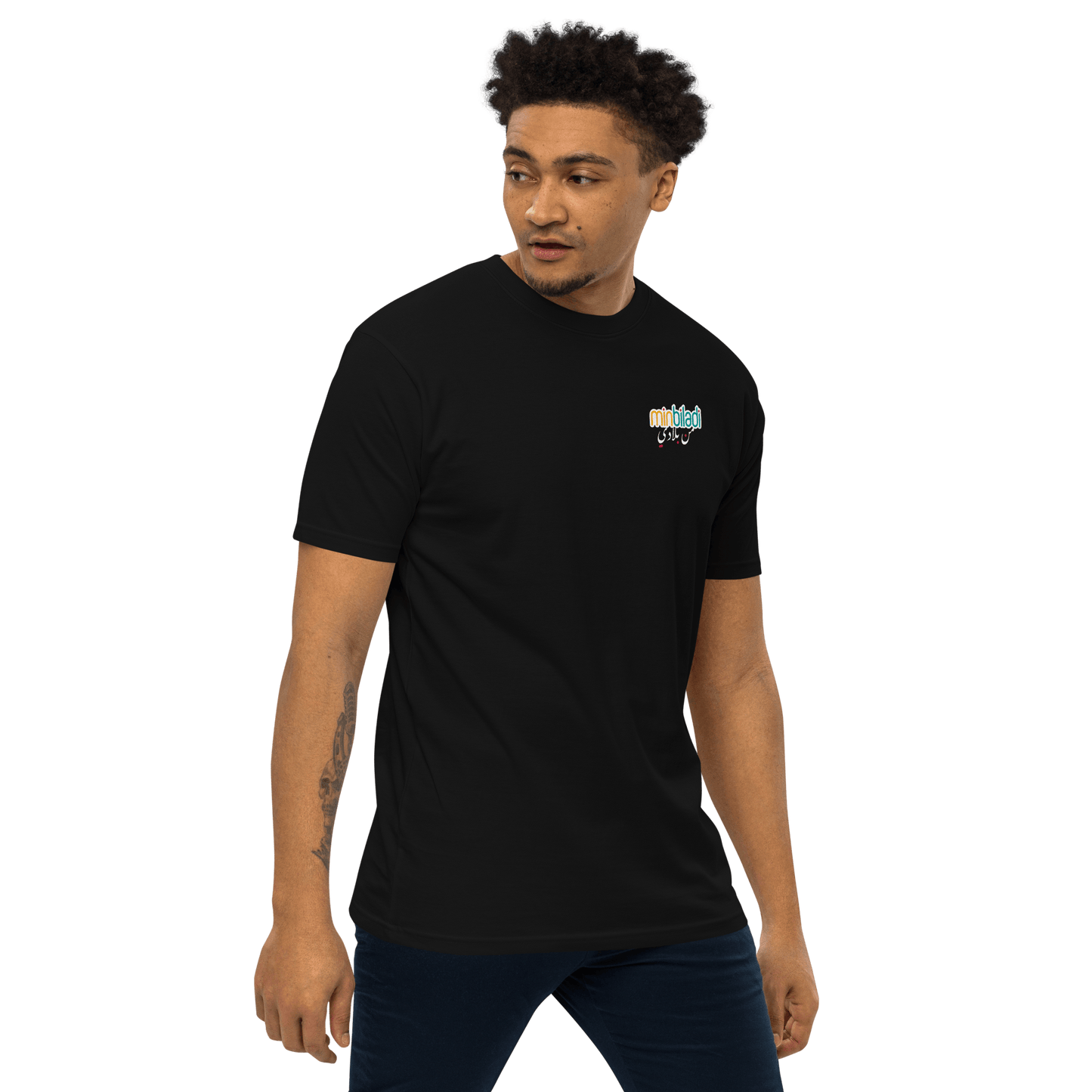 T-shirt MinBiladi Logo pour hommes