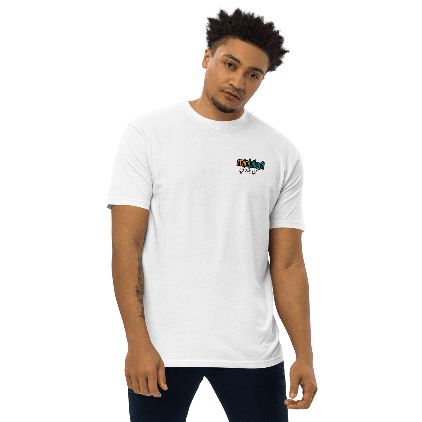 T-shirt MinBiladi Logo pour hommes