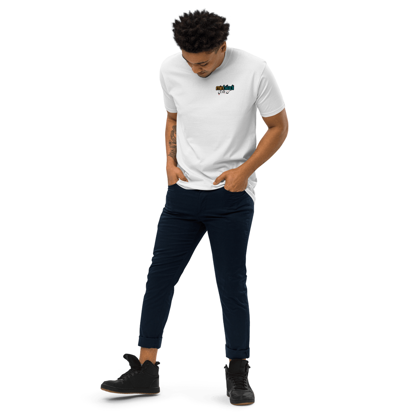 T-shirt MinBiladi Logo pour hommes