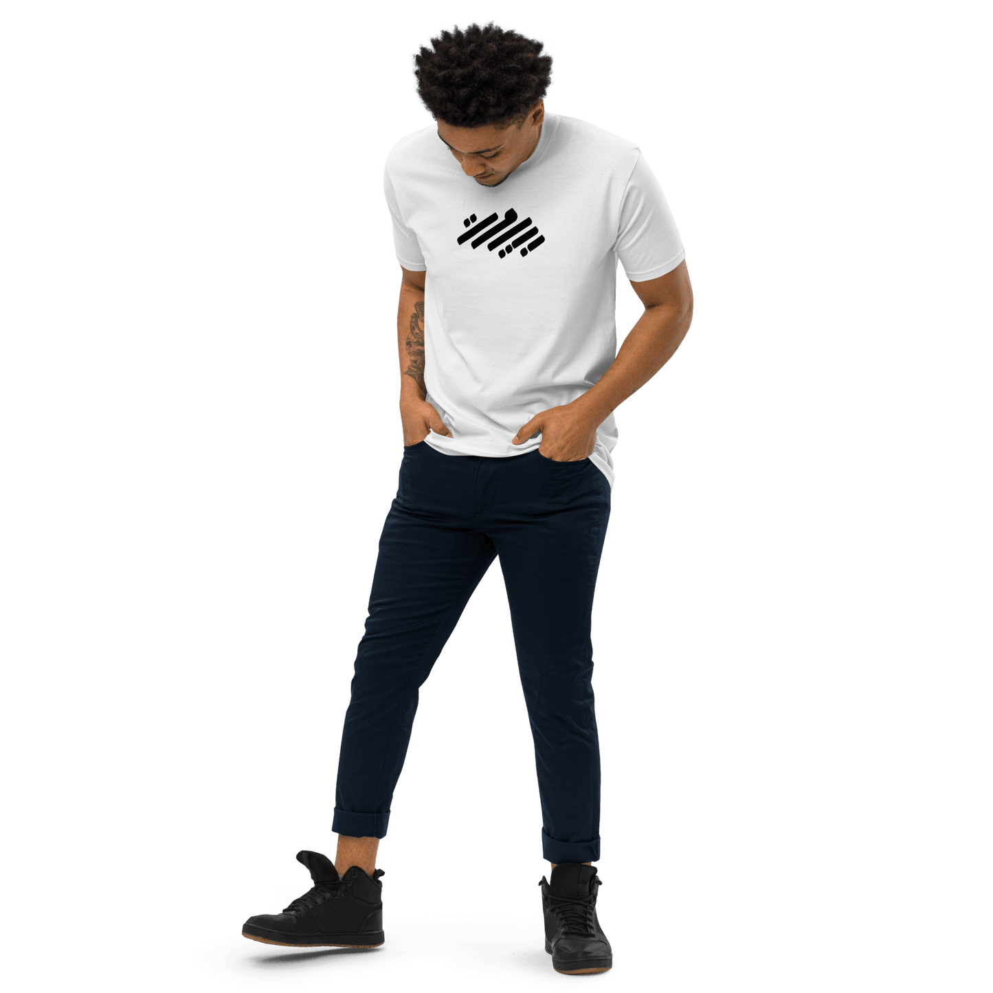 Beyrouth Logo Monochrome Tee-shirt pour hommes