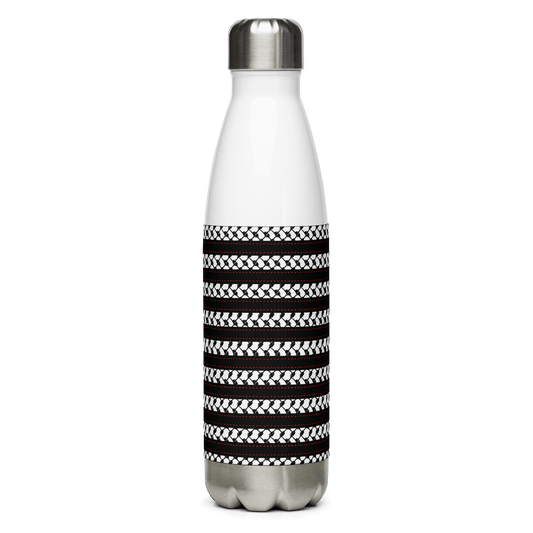 Palestinian Scarf Water Bottle