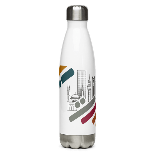 Lebanese Beirut Cityscape Logo Water Bottle