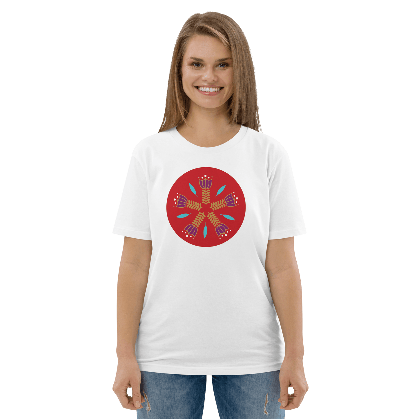 Lebanese Kahwa Flower Patch Women Tshirt